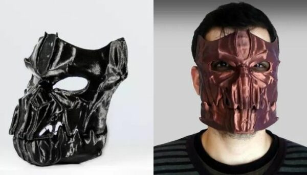 پرینت سه بعدی ماسک دو تکه ترسناک